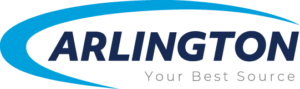 Arlington logo, dark blue, and light blue