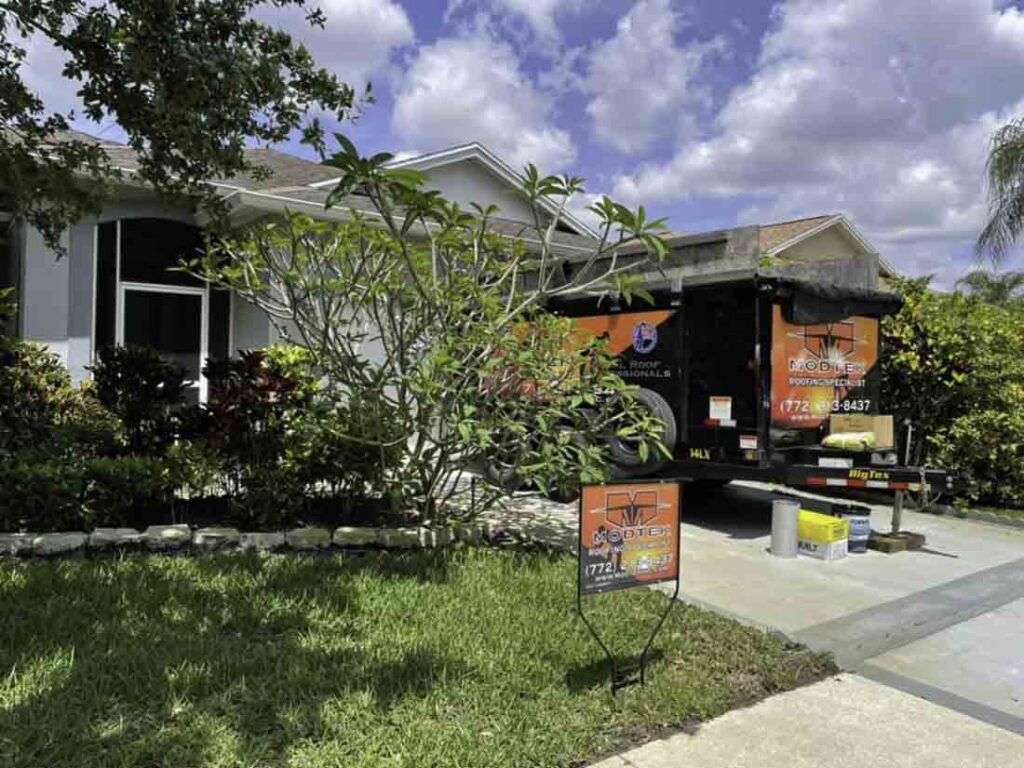 Modtek Roofing , Pre-roof installation, Stuart, roof insured home