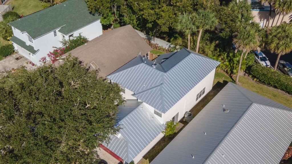 Metal roof in southeast, Florida, Vero Beach