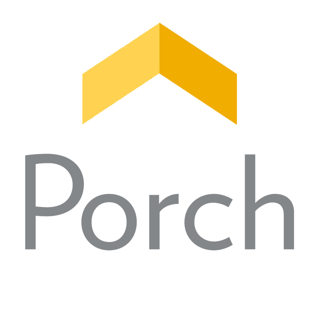 porch grey and yellow logo