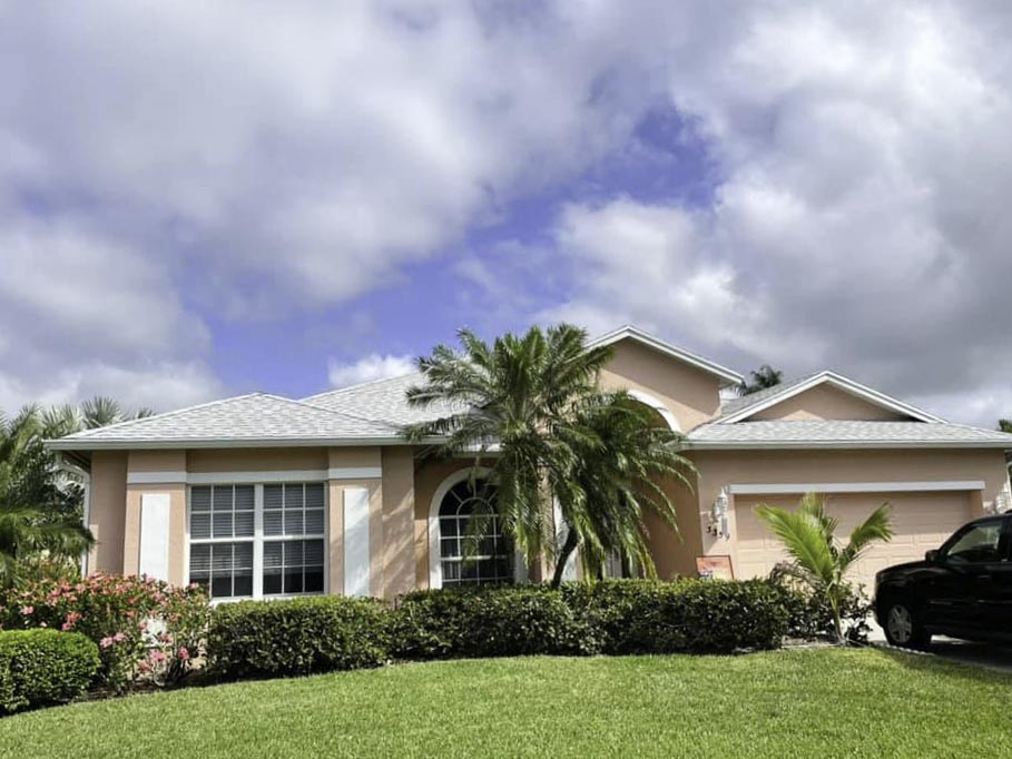 Architectural Roof Shingles- Vero Beach- Grey - Overhead Shot