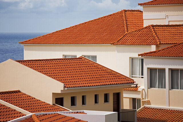 orange clay tile roof in florida